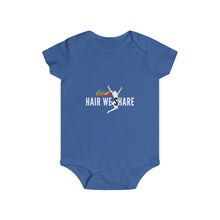 Load image into Gallery viewer, Hair We Share Logo Infant Rip Snap Tee Sizes 6m-24m multiple colors