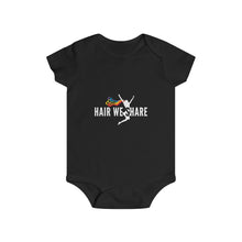 Load image into Gallery viewer, Hair We Share Logo Infant Rip Snap Tee Sizes 6m-24m multiple colors