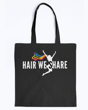 Load image into Gallery viewer, Hair We Share logo BAGedge Canvas Promo Tote multiple colors