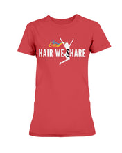 Load image into Gallery viewer, Hair We Share Logo Gildan Ladies Missy T-Shirt S-3XL multiple colors