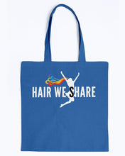 Load image into Gallery viewer, Hair We Share logo BAGedge Canvas Promo Tote multiple colors