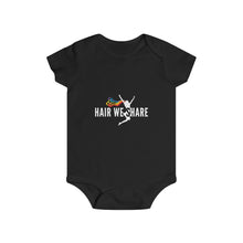 Load image into Gallery viewer, Hair We Share Logo Infant Rip Snap Tee Sizes 6m-24m multiple colors
