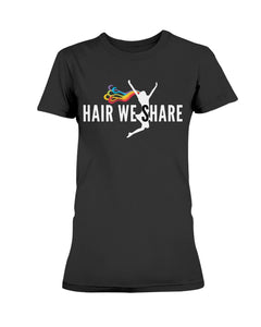 Hair We Share Logo Gildan Ladies Missy T-Shirt S-3XL multiple colors