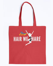 Load image into Gallery viewer, Hair We Share logo BAGedge Canvas Promo Tote multiple colors
